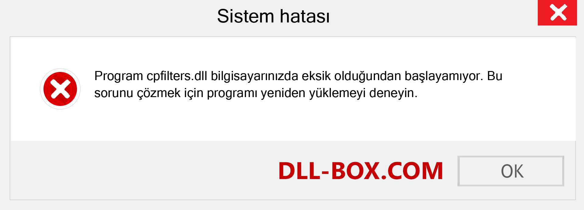 cpfilters.dll dosyası eksik mi? Windows 7, 8, 10 için İndirin - Windows'ta cpfilters dll Eksik Hatasını Düzeltin, fotoğraflar, resimler